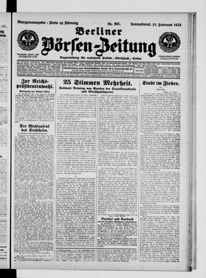 Berliner Börsen-Zeitung vom 27.02.1932