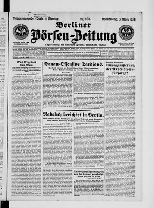 Berliner Börsen-Zeitung vom 03.03.1932