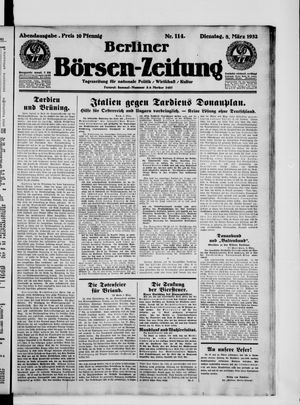 Berliner Börsen-Zeitung vom 08.03.1932