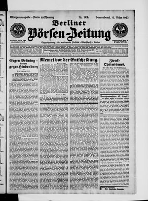 Berliner Börsen-Zeitung vom 12.03.1932
