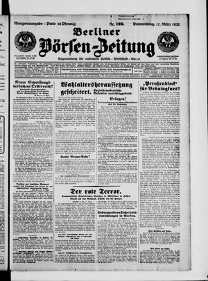 Berliner Börsen-Zeitung vom 17.03.1932