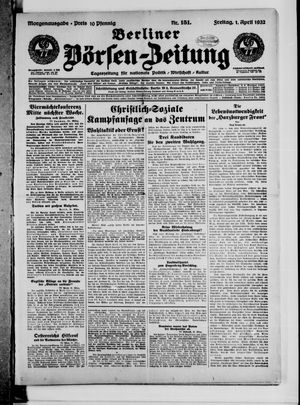 Berliner Börsen-Zeitung vom 01.04.1932