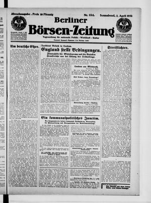 Berliner Börsen-Zeitung vom 02.04.1932