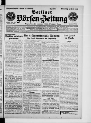 Berliner Börsen-Zeitung vom 05.04.1932