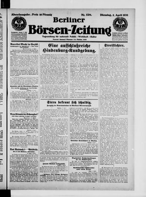 Berliner Börsen-Zeitung vom 05.04.1932