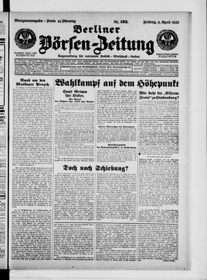 Berliner Börsen-Zeitung vom 08.04.1932