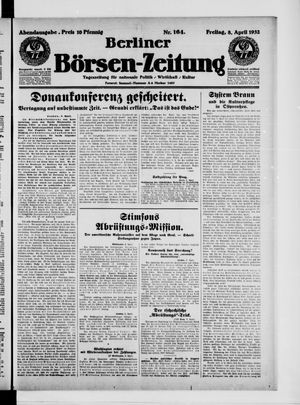 Berliner Börsen-Zeitung vom 08.04.1932