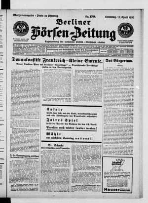 Berliner Börsen-Zeitung vom 17.04.1932