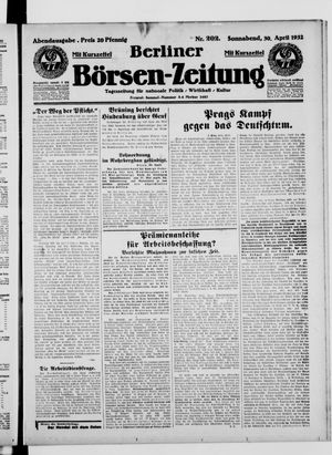 Berliner Börsen-Zeitung vom 30.04.1932