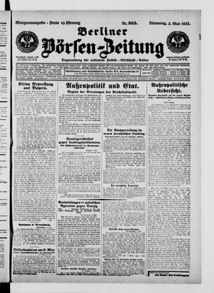 Berliner Börsen-Zeitung vom 03.05.1932
