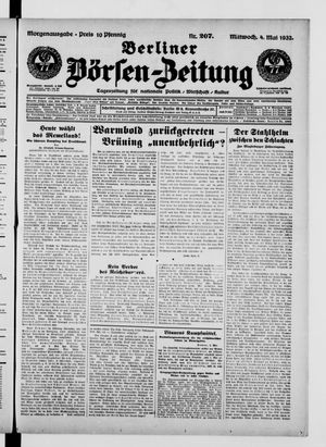 Berliner Börsen-Zeitung vom 04.05.1932