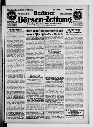 Berliner Börsen-Zeitung vom 23.05.1932