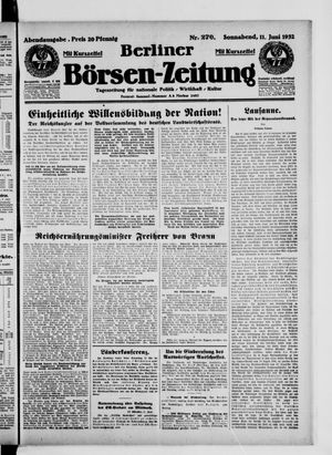 Berliner Börsen-Zeitung vom 11.06.1932