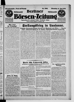 Berliner Börsen-Zeitung vom 21.06.1932