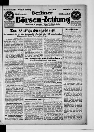 Berliner Börsen-Zeitung vom 05.07.1932