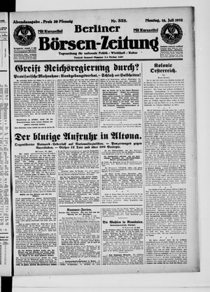 Berliner Börsen-Zeitung vom 18.07.1932