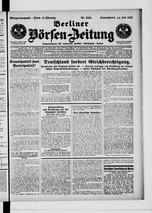 Berliner Börsen-Zeitung vom 23.07.1932