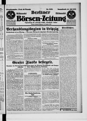Berliner Börsen-Zeitung vom 23.07.1932