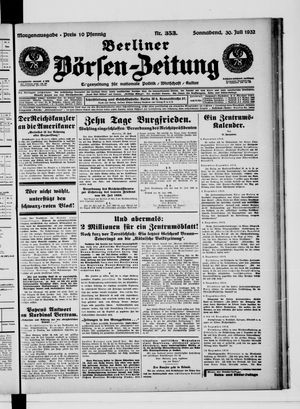 Berliner Börsen-Zeitung vom 30.07.1932