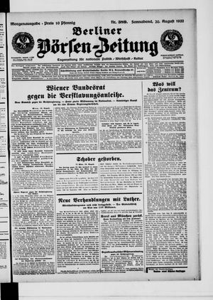 Berliner Börsen-Zeitung vom 20.08.1932