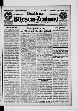 Berliner Börsen-Zeitung vom 24.08.1932