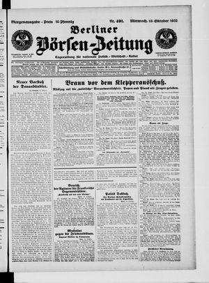 Berliner Börsen-Zeitung vom 19.10.1932