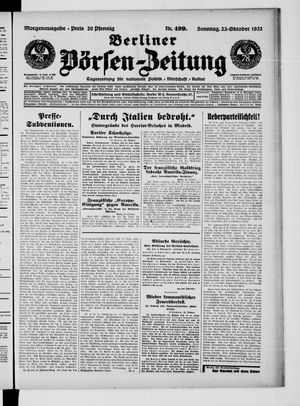 Berliner Börsen-Zeitung vom 23.10.1932
