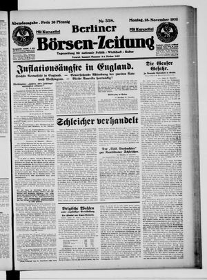 Berliner Börsen-Zeitung vom 28.11.1932