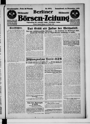 Berliner Börsen-Zeitung vom 24.12.1932