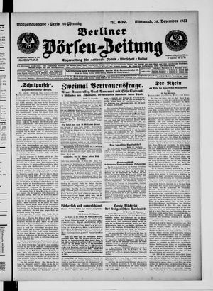 Berliner Börsen-Zeitung vom 28.12.1932