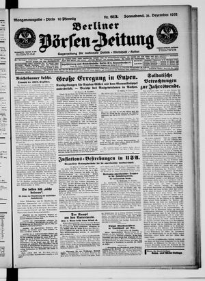 Berliner Börsen-Zeitung vom 31.12.1932