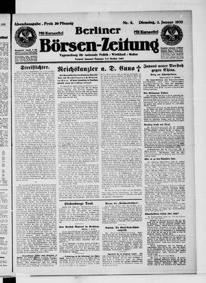 Berliner Börsen-Zeitung vom 03.01.1933