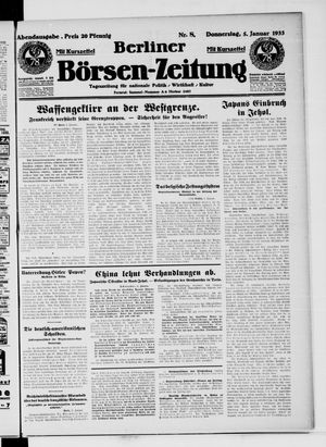 Berliner Börsen-Zeitung vom 05.01.1933