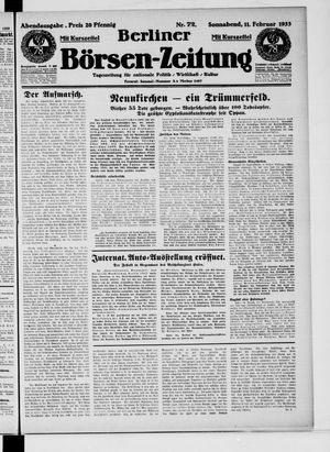 Berliner Börsen-Zeitung vom 11.02.1933