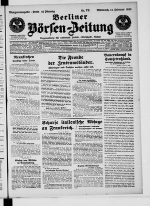 Berliner Börsen-Zeitung vom 15.02.1933