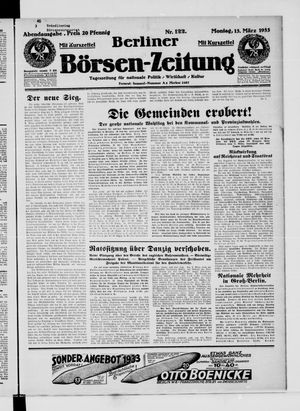 Berliner Börsen-Zeitung vom 13.03.1933