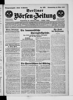 Berliner Börsen-Zeitung vom 16.03.1933