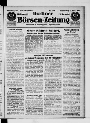 Berliner Börsen-Zeitung vom 16.03.1933