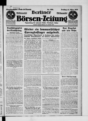 Berliner Börsen-Zeitung vom 17.03.1933