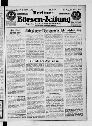 Berliner Börsen-Zeitung vom 24.03.1933