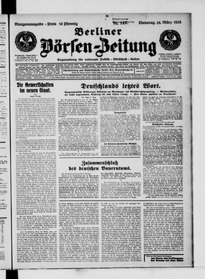 Berliner Börsen-Zeitung vom 28.03.1933
