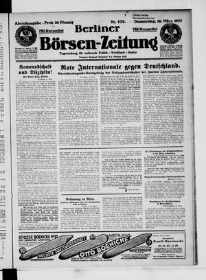 Berliner Börsen-Zeitung vom 30.03.1933