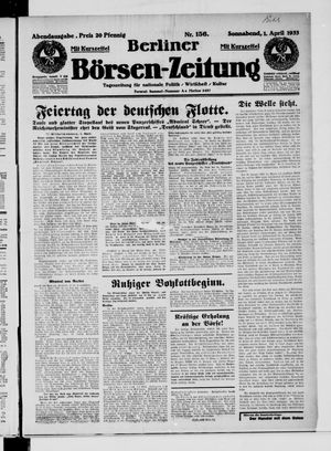Berliner Börsen-Zeitung vom 01.04.1933