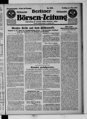Berliner Börsen-Zeitung on May 12, 1933