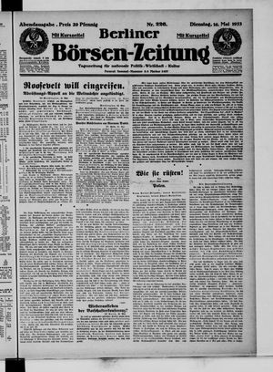 Berliner Börsen-Zeitung vom 16.05.1933