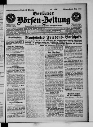 Berliner Börsen-Zeitung vom 17.05.1933