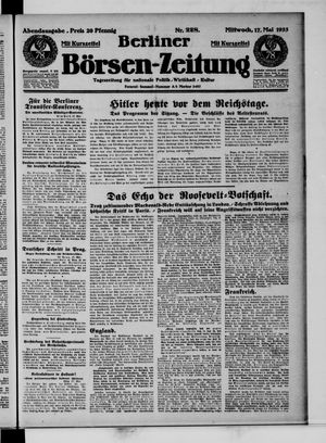 Berliner Börsen-Zeitung vom 17.05.1933