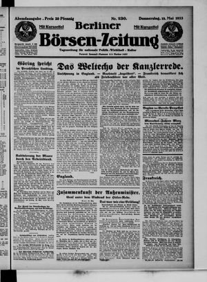 Berliner Börsen-Zeitung vom 18.05.1933