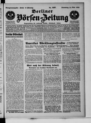 Berliner Börsen-Zeitung vom 23.05.1933