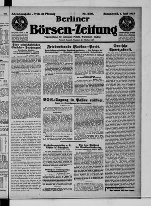 Berliner Börsen-Zeitung vom 03.06.1933